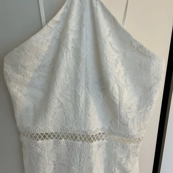 Lulu's White Lace Jumpsuit Sleeveless - Picture 5 of 7